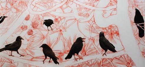 The Conference
18x38
oil on paper